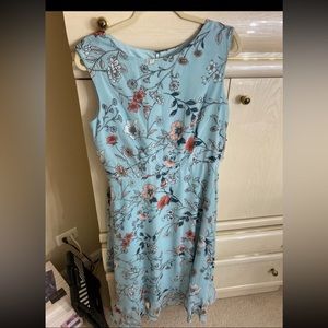 Blue floral dress